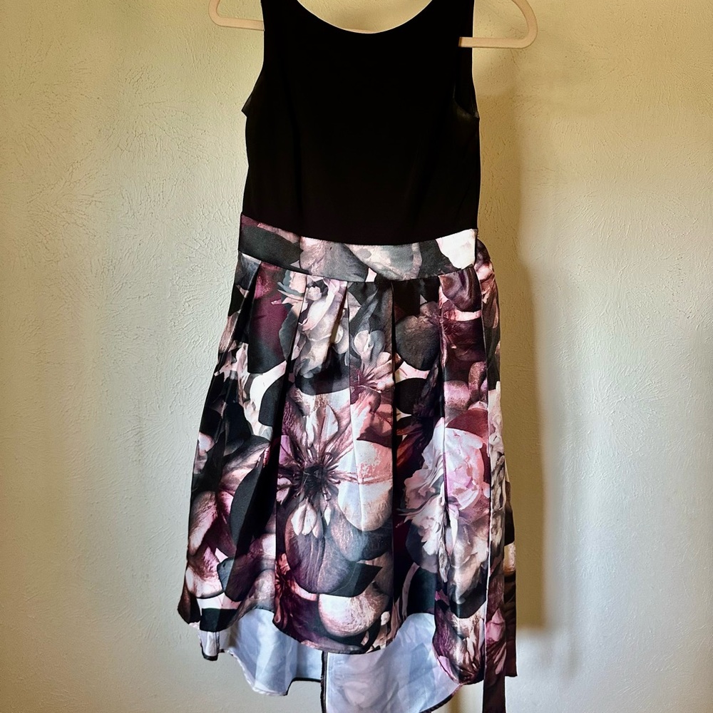 SLNY Black Sleeveless Dress
